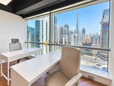 BURJ KHALIFA VIEW|  BRIGHT | GRADE A BLDG